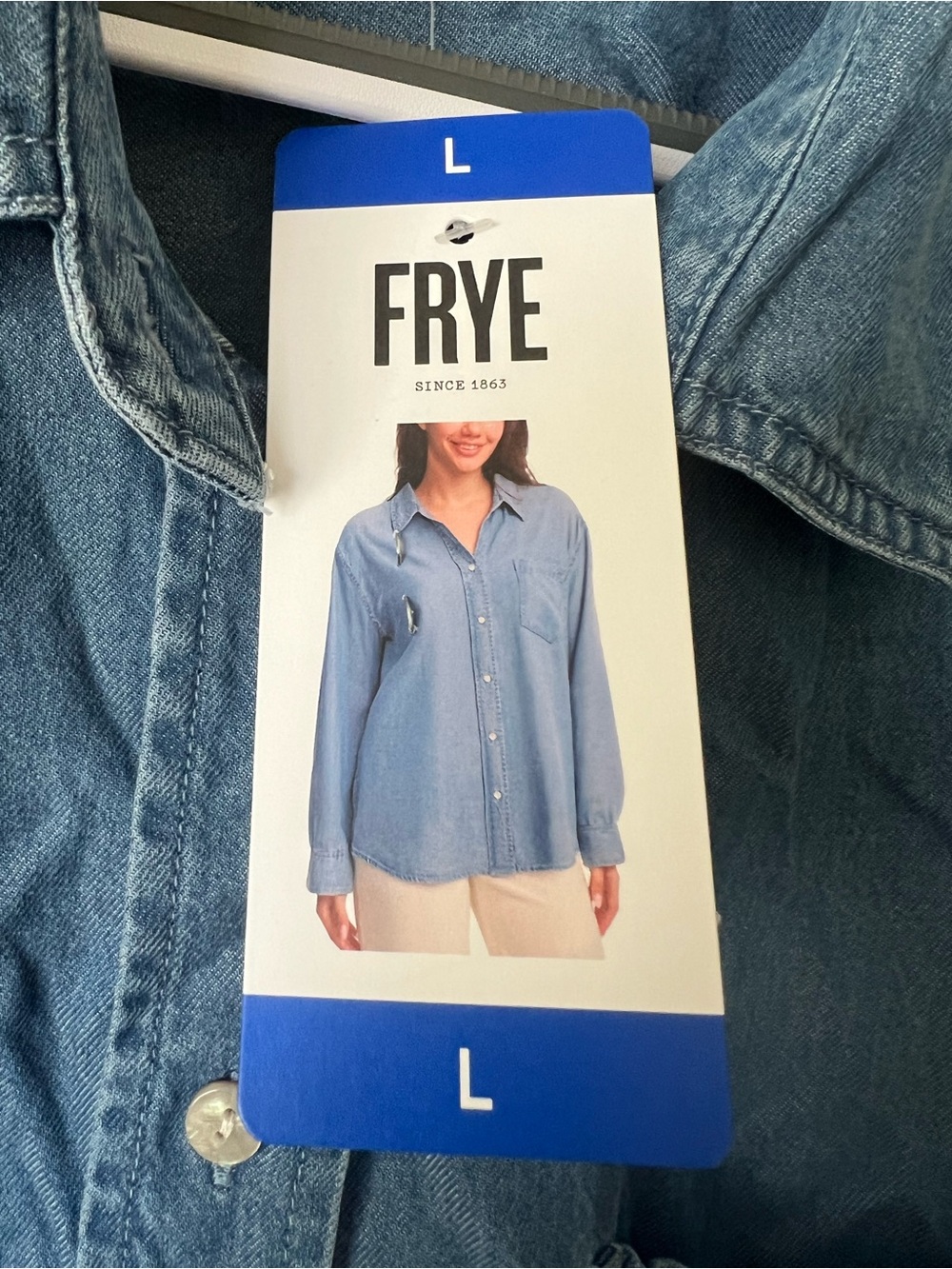 Frye Denim Button-Down Shirt - Picture 2 of 3